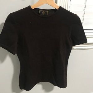 Authentic FENDI dark brown tee